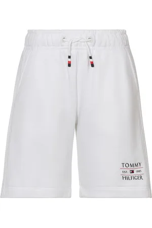Tommy Hilfiger Sweatshorts TOMMY FLAG HILFIGER SWEATSHORT mit Logo-Flag, Kurzarm