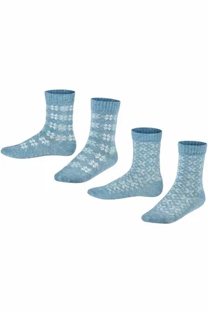 ESPRIT Socken Intarsia 2-Pack (2-Paar) mit Komfort-Bündchen - Verkäufer: FALKE