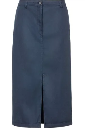 Tommy Hilfiger Webrock CO TENCEL MIDI SKIRT mit Schlitz