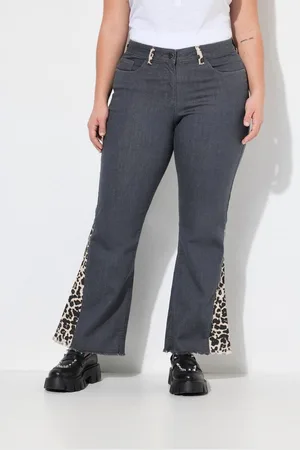 Angel of Style Regular-fit-Jeans Jeans ausgestelltes Bein Leo Fransensaum 5-Pocket - Verkäufer: Popken Fashion Group
