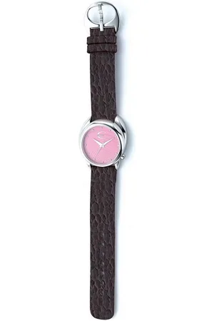 Roberto Cavalli Quarzuhr R7251735025, Damenmodell, Lederband, Edelstahl, Silber, Rosa - Verkäufer: Gigandet