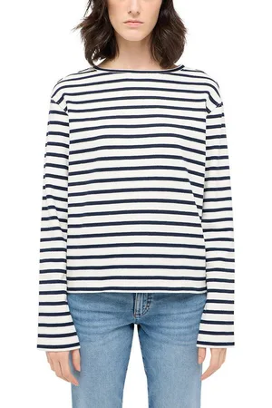 Mustang Langarmshirt Style Sutton mit Streifen Muster