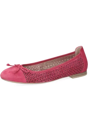 Caprice Ballerina, Blockabsatz, Businessschuh, Bequemschuh mit dezenter Zierschleife