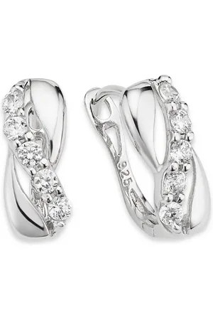 Bruno Banani Paar Creolen Schmuck Geschenk Silber 925 Ohrschmuck Ohrringe, mit Zirkonia (synth)