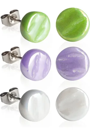 ALEXASCHA Ohrstecker-Set Ohrstecker 3er Set aus Glas • 8mm - Verkäufer: