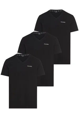 H.I.S V-Shirt (3-er Pack) Kurzarm, Slim Fit, aus Baumwolle