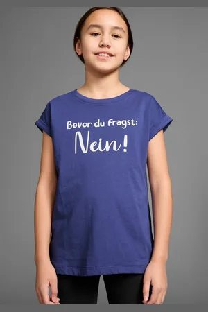 Kidsworld T-Shirt Bevor Du fragst: NEIN! Kurzarm, mit Print, Rundhalsausschnitt