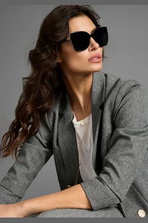 Laura Scott Sonnenbrille mit glitzernden und goldfarbenden Details - NEW