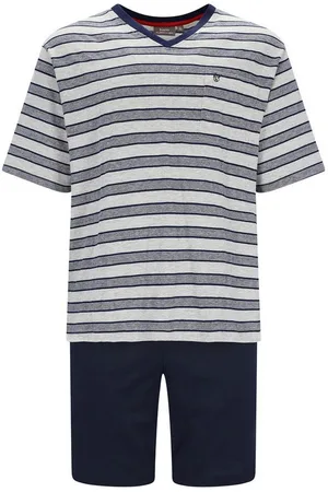 HAJO Pyjama Herren Pyjama Baumwolle (2 tlg) - Verkäufer: Yourfashionplace