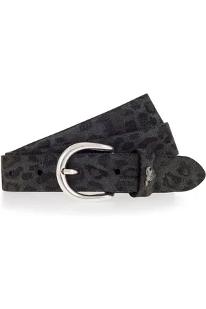 Mustang Ledergürtel (1-St) Modischer Animal-Print, 2,5 cm