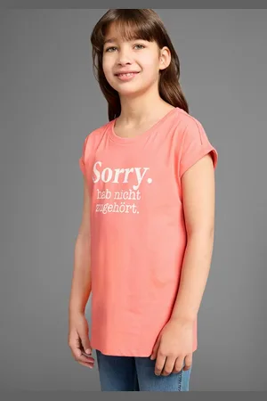 Kidsworld T-Shirt Sorry. hab nicht zugehört. Kurzarm, bedruckt, Rundhalsausschnitt, aus Baumwolle