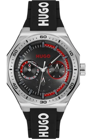 HUGO BOSS Multifunktionsuhr #GRAIL SPORT 1530397, Quarzuhr, Armbanduhr, Herrenuhr, Silikonarmband, analog