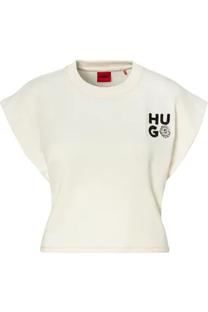 HUGO BOSS Shirttop DAIZY_TOP mit Logostickerei