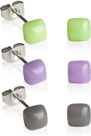 ALEXASCHA Ohrstecker-Set Geometrische Ohrringe 3er Set • 4mm - Verkäufer: