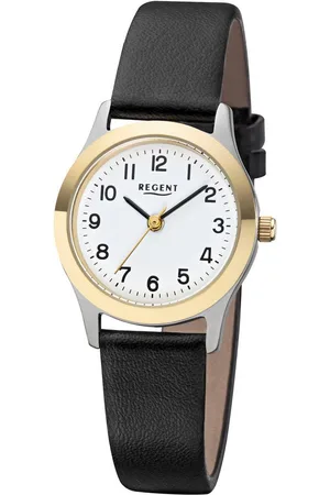 Regent Quarzuhr W0190 - 7565.09.19, Armbanduhr, Damenuhr, Lederarmband, analog