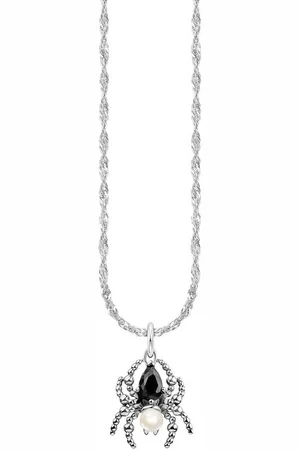 Thomas Sabo Kette mit Anhänger Spider Romance Kette Spinnen-Design, KE2326-167-7-L45v, mit Zirkonia (synth) - mit Süßwasserzuchtperle