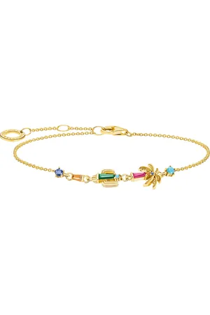 Thomas Sabo Armband Festival Vibes, A2150-488-7-L19V, mit Glas-Keramik Stein, Korund (synth), Zirkonia (synth)