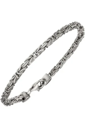 Jobo Silberarmband, Königsarmband 925 Silber 19 cm