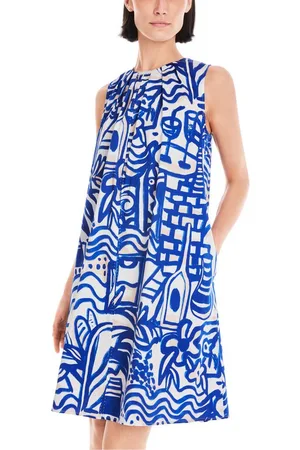 Marc Cain Sommerkleid "Trip to France" Premium Damenmode Francis-Kleid mit Perlen