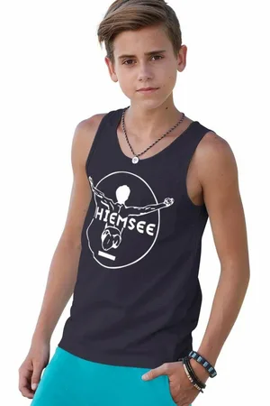 CHIEMSEE Tanktop BASIC mit Logodruck-Druck in Kontrast