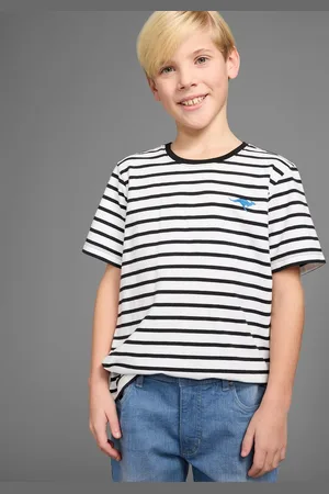 KangaROOS T-Shirt Ringelshirt mit kleiner Stickerei, garngefärbter Ringel