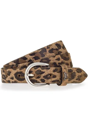 Mustang Ledergürtel (1-St) Modischer Animal-Print, 2,5 cm
