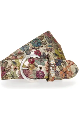 Mustang Ledergürtel Florales oder Animal-Design, 4 cm breit