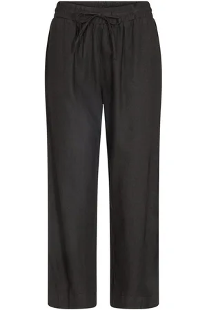 Freequent 7/8-Hose FQLAVA-ANKLE-PA aus Leinen und mit Kordelzug