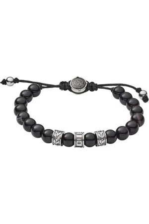 Diesel Armband Schmuck Edelstahl Armschmuck Beadarmband, mit Achat
