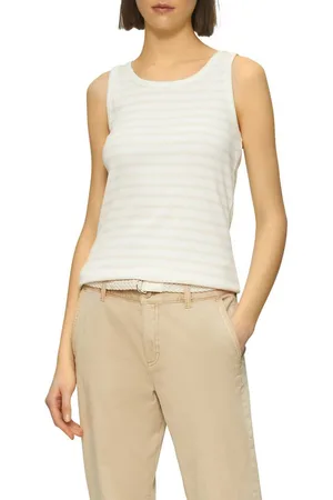 QS by s.Oliver Ripptanktop mit Rippstruktur