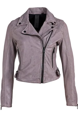 Mauritius Lederjacke G2WBita Bikerjacke im kurzen Cropped-Schnitt aus Lammleder - Verkäufer: LOGWOOD-STORE