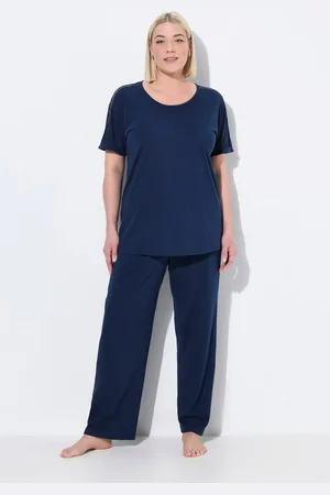 Ulla Popken Pyjama Pyjama Spitzenband Rundhals Halbarm - Verkäufer: Popken Fashion Group