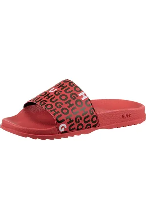 HUGO BOSS Match_it Badepantolette Sommerschuh, Strandschuh, Badeschuh, Logoschriftzüge, zum Schlupfen