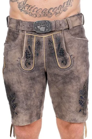 SPIETH & WENSKY Trachtenlederhose Lederhose Herren kurz - FREISTADT - horn/ - Verkäufer: Alpenwahnsinn Tracht & Lifestyle