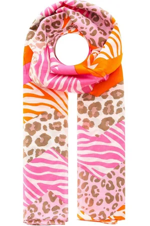 Zwillingsherz Modeschal "Leo Zebra Zickzack", mit besonderem farbenfrohem Muster