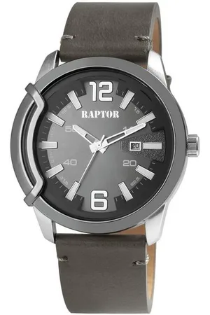Raptor Quarzuhr Davian mit Echtlederarmband, Datumsanzeige, inkl. Geschenkbox - Verkäufer: Shaghafi GmbH