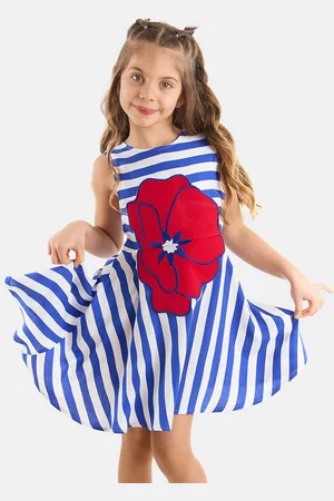 Denokids Sommerkleid Poppy Striped mit Poppy-Applikation