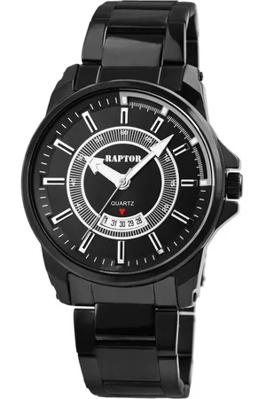Raptor Quarzuhr Torak Herrenuhr "Torak" mit Edelstahlarmband, schwarz - Verkäufer: Shaghafi GmbH