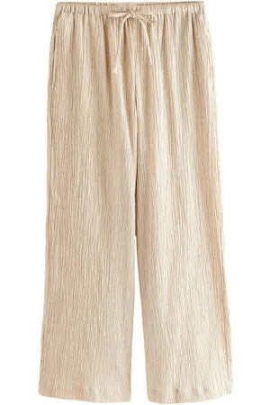Next Palazzohose Strukturierte Hose mit weitem Bein, Kurzgröße (1-tlg) - Verkäufer: Germany GmbH