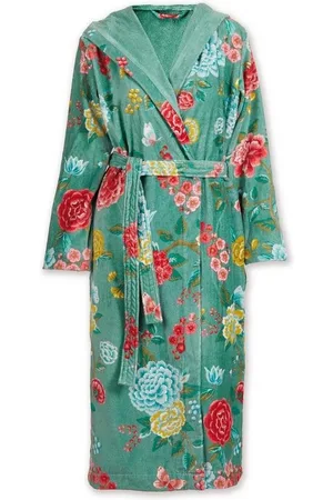 Pip Studio Bademantel Good Evening Bathrobe Green M Grün 100% Cotton, terry velour, 380, Bademantel Damen und Herren Morgenmantel Frottee - Verkäufer: Bettklusiv GmbH