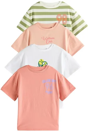 Next T-Shirt 4er-Pack Oversized Fit T-Shirts mit Sport-Slogan (4-tlg) - Verkäufer: Germany GmbH