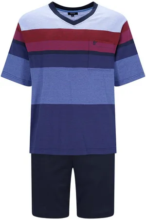 HAJO Pyjama Herren Pyjama Baumwolle (2 tlg) - Verkäufer: Yourfashionplace