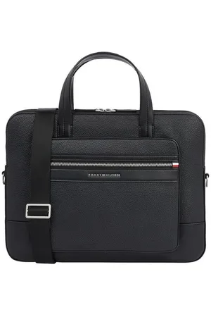 Tommy Hilfiger Laptoptasche TH CENTRAL COMPUTER BAG, Unisex Geschäftstasche, Messenger-Bag mit abenhbmarem Umhängeriemen