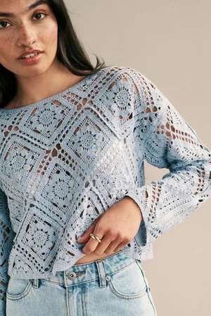 Next Langarmshirt Langärmeliges Häkeloberteil (1-tlg) - Verkäufer: Germany GmbH
