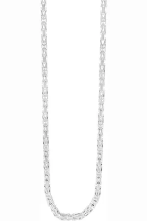 Akzent Silberkette Kilian 925/- Echt Silber rhodiniert, Königskette, 4 mm, Länge: 50 (Einzeln) - Verkäufer: Shaghafi GmbH