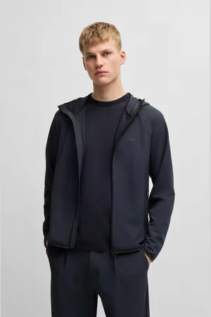 HUGO BOSS Funktionsjacke L_Commuter mit gummiertem Markenlabel