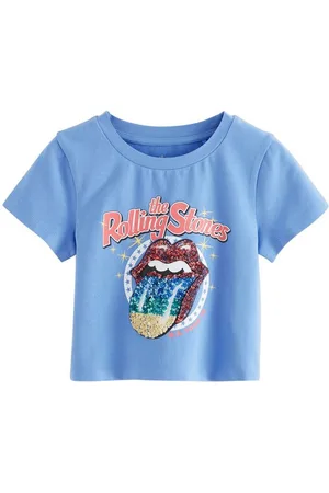 Next Paillettenshirt Kastiges T-Shirt mit Pailletten, Rolling Stones (1-tlg) - Verkäufer: Germany GmbH