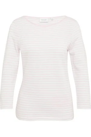 Comma, 3/4-Arm-Shirt Gestreiftes Langarmshirt - Slim Fit - Verkäufer: Robert Ley Damen & Herrenmoden GmbH & Co KG
