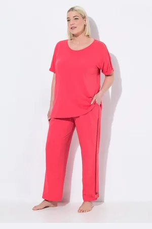 Ulla Popken Pyjama Pyjama Spitzenband Rundhals Halbarm - Verkäufer: Popken Fashion Group