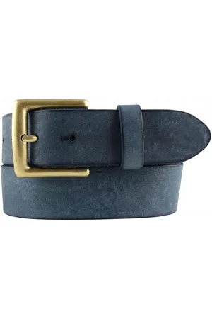 BELTINGER Ledergürtel Gürtel mit altmessing Gürtelschnalle aus weichem Vollrindleder 4 cm - (1-St) - Verkäufer: Brazil Lederwaren